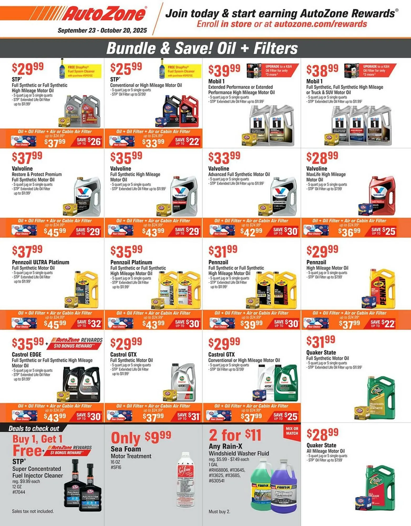 Weekly ad AutoZone weekly ad from September 23 to October 20 2025 - Page 1
