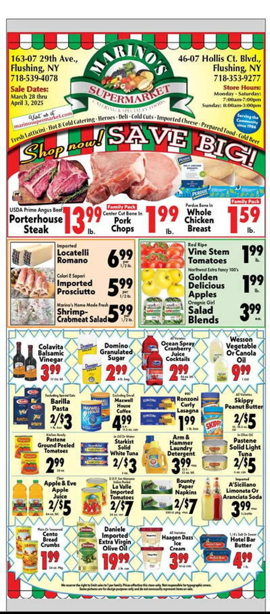 Marinos Supermarket Weekly Ad - 1