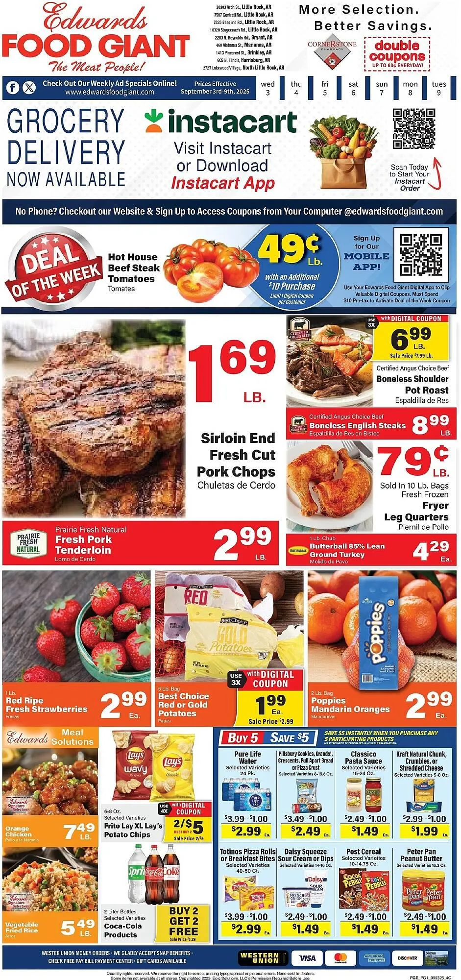 Weekly ad Edwards Food Giant weekly ad from September 3 to September 9 2025 - Page 1