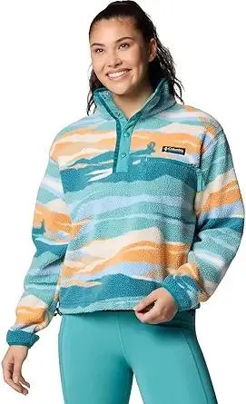 Columbia Women's Helvetia Ii Printed Cropped Half Snap