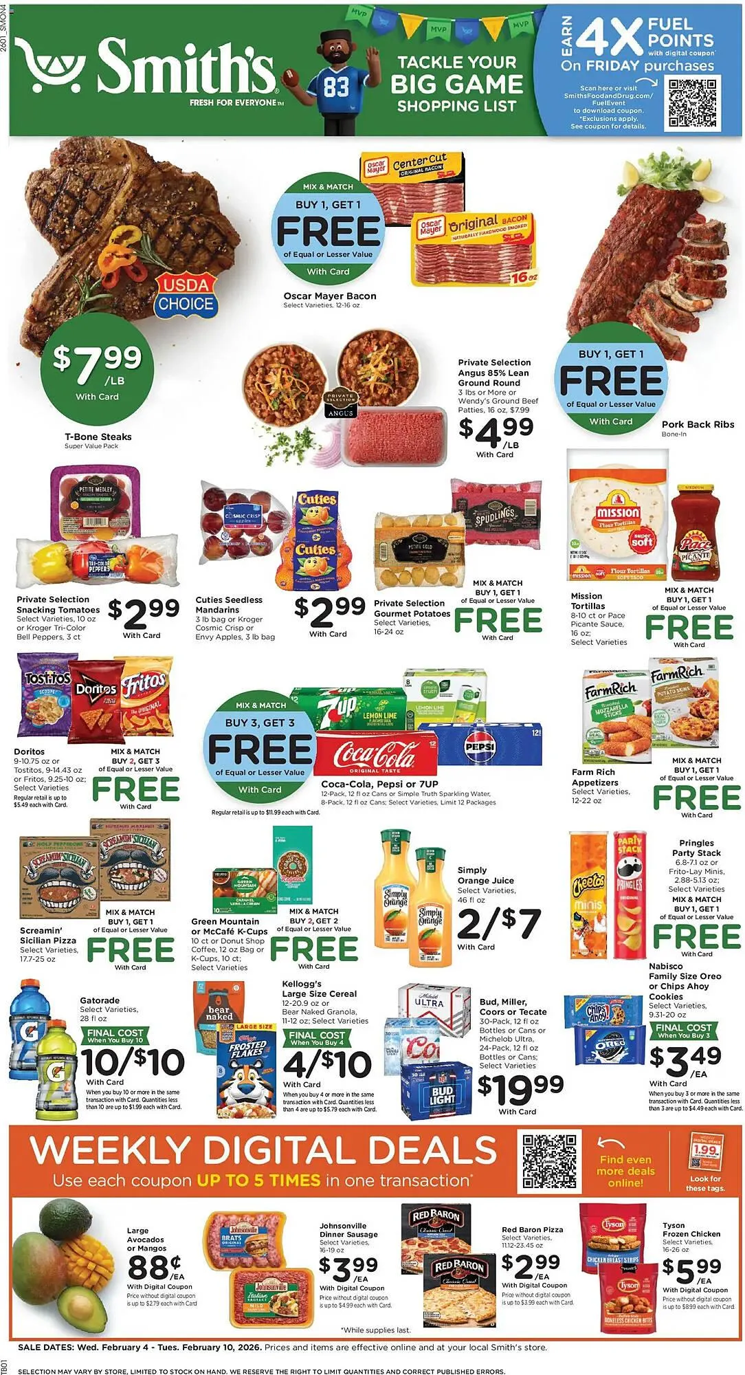 Weekly ad Smith's weekly ad from February 4 to February 11 2026 - Page 1