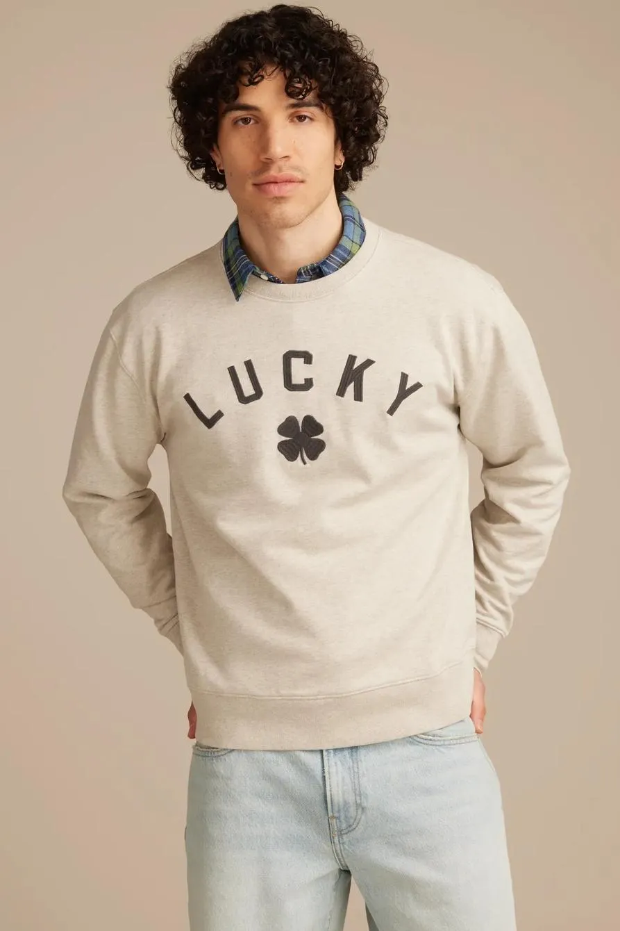 lucky clover fleece sweatshirt
