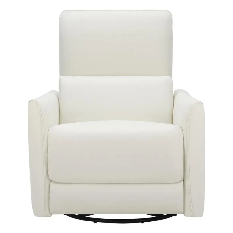 Santo Genuine Leather Swivel Power Recliner