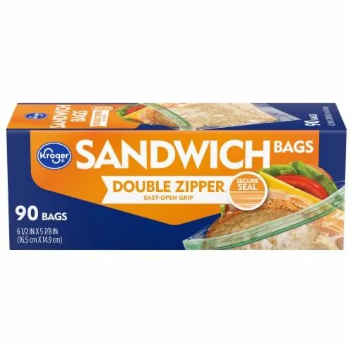 Kroger® Double Zipper Reclosable Sandwich Bags