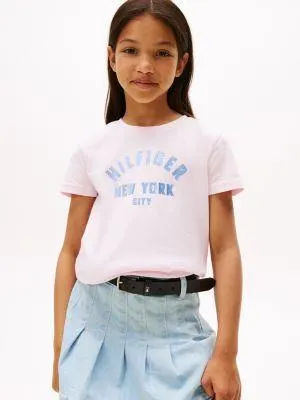 Kids' Curved Hilfiger Graphic T-Shirt