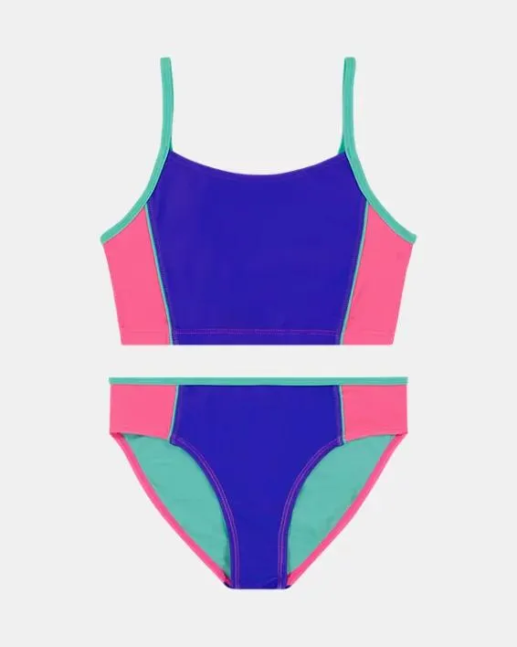 UA Piping Colorblock Bikini