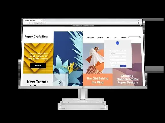 HP Series 5 27 inch FHD White Monitor - 527sw