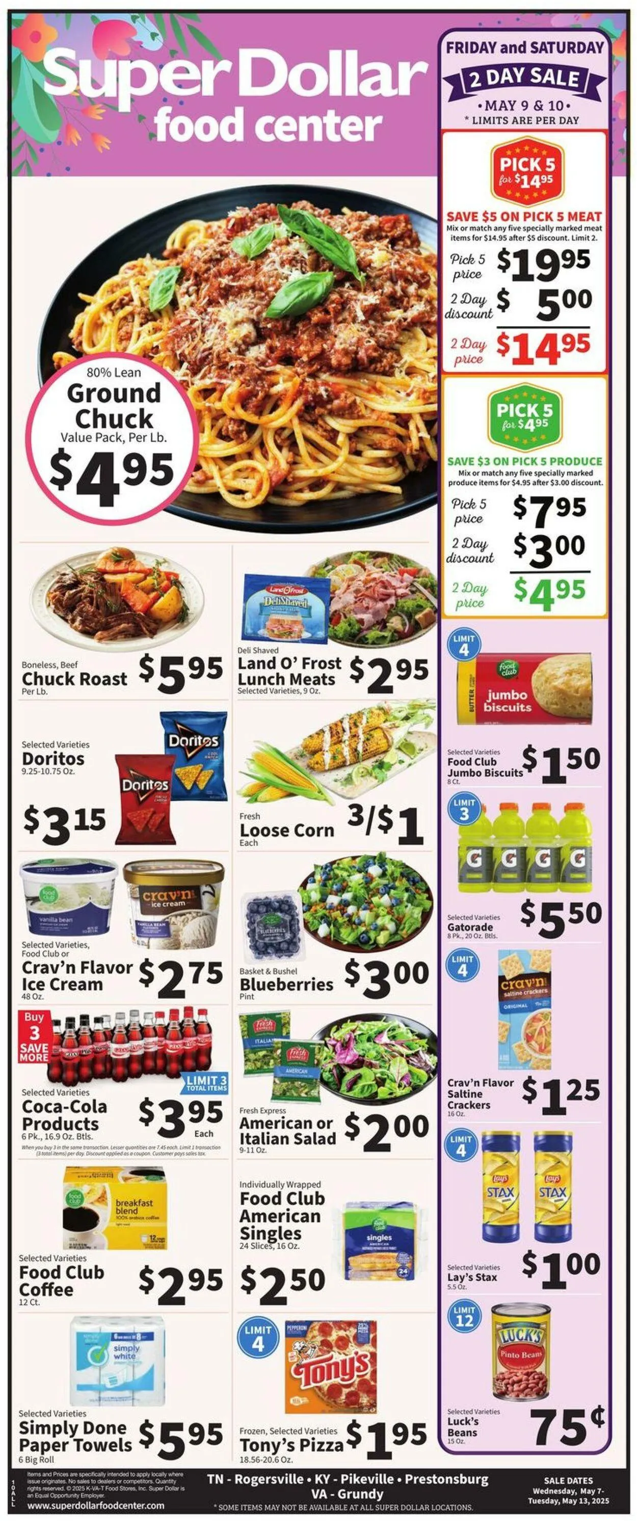 Weekly ad Super Dollar Food Center Current weekly ad from May 7 to May 13 2025 - Page 1