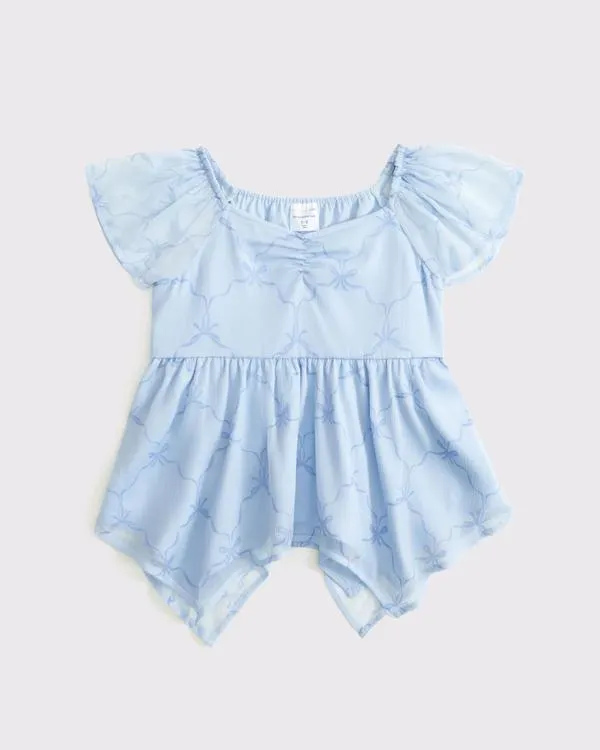 chiffon babydoll top