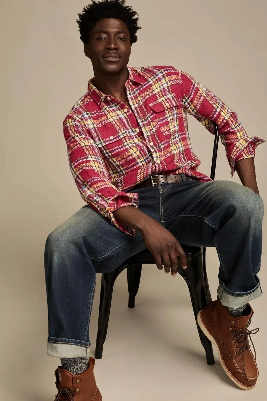 herringbone flannel humboldt utility shirt