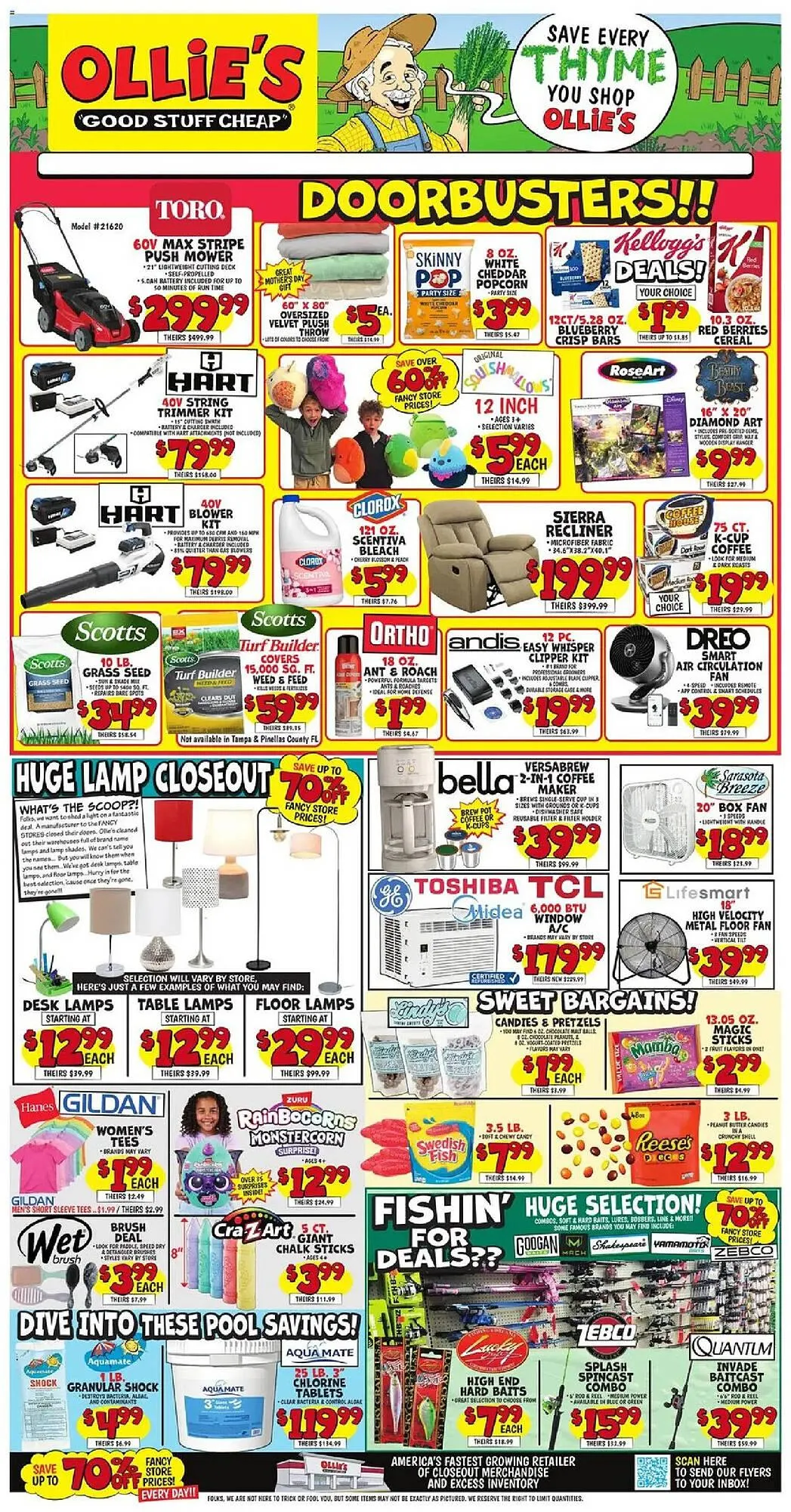 Weekly promotion Ollie's weekly ad spanning from April 22 to April 30 2026 - Page 1 for Catalogue 365
