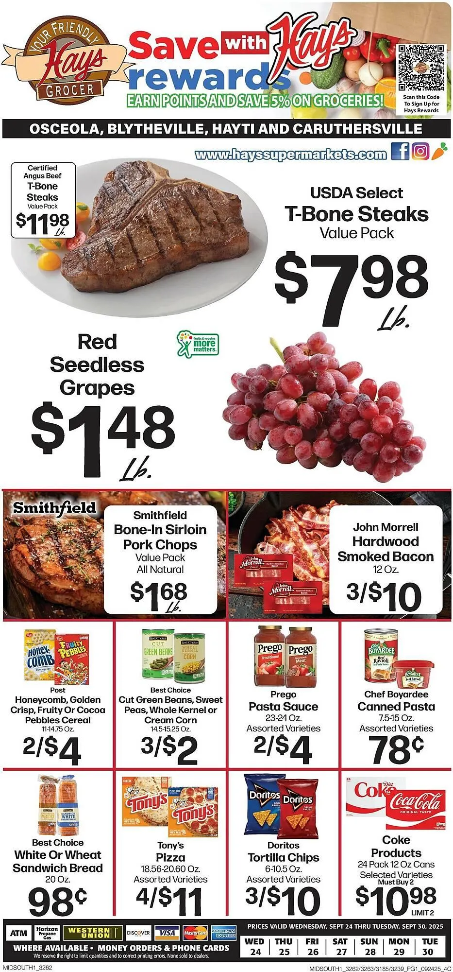 Weekly ad Hays Supermarket weekly ad from September 24 to October 30 2025 - Page 1