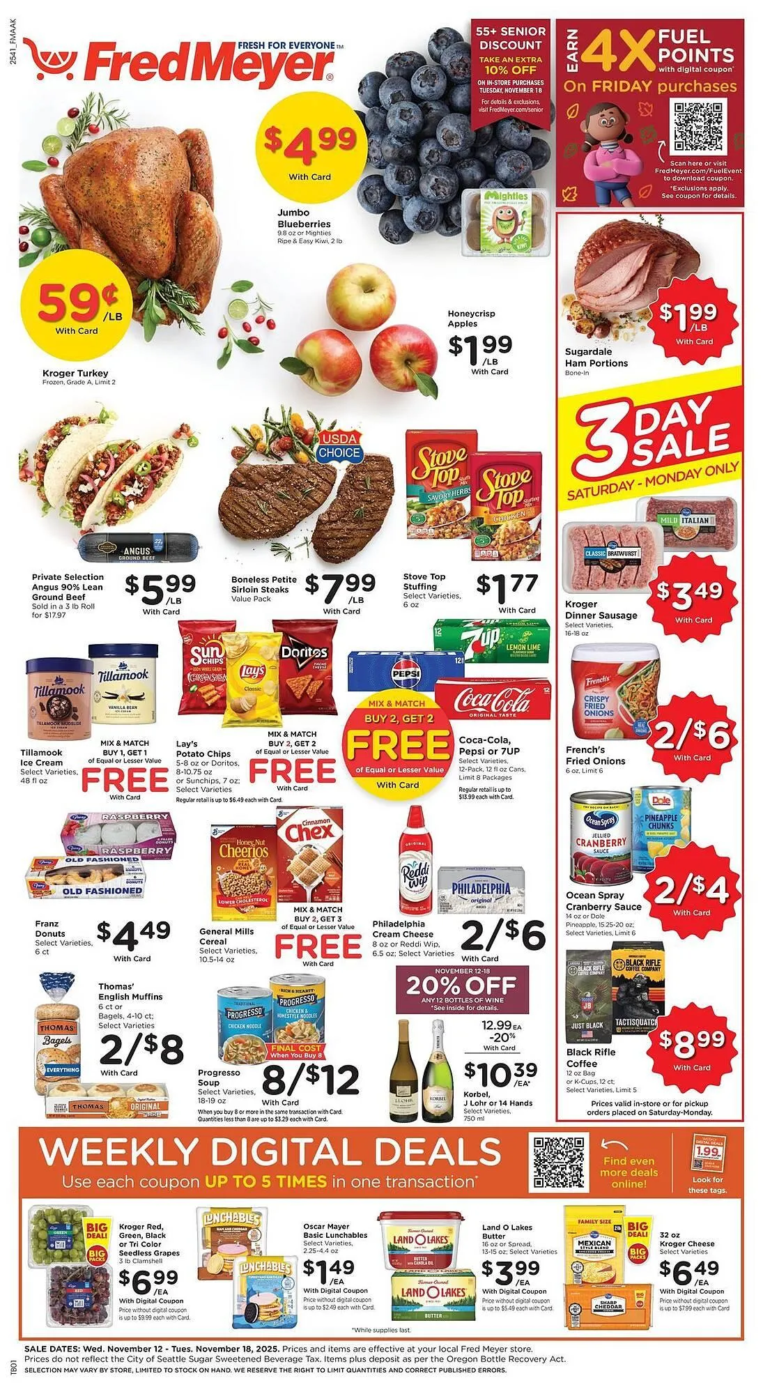 Weekly ad Fred Meyer weekly ad from November 12 to November 18 2025 - Page 1