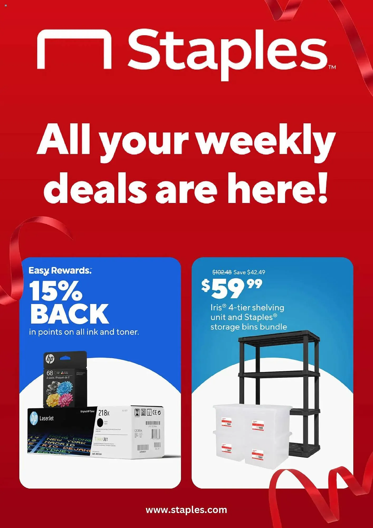 Staples weekly ad - 1