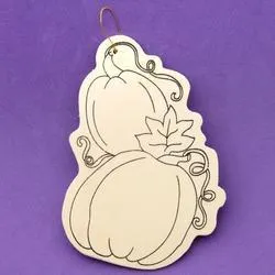 Wood Cutout Pumpkins Ornament