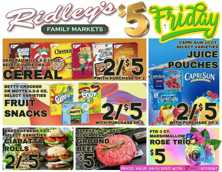 Ridleys Family Markets weekly ad - 1