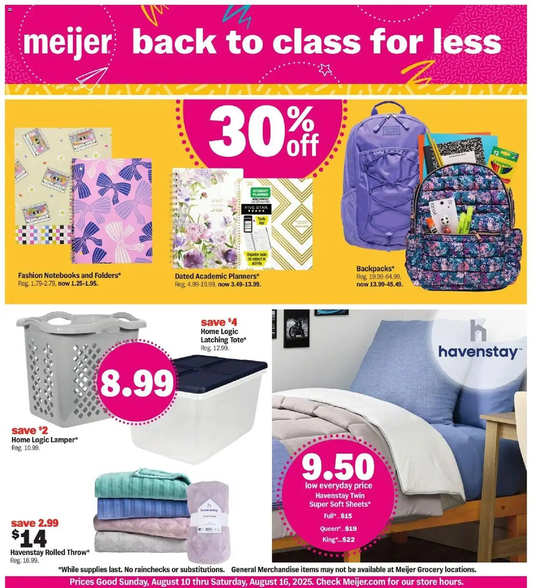 Weekly ad Meijer Weekly Ad from August 10 to August 16 2025 - Page 1