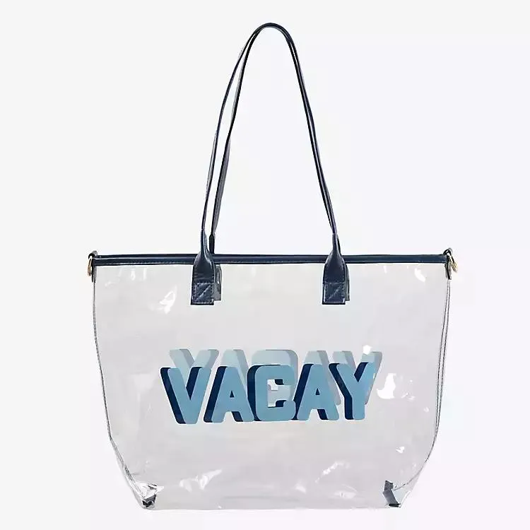 Summer Vacay Clear Tote Bag