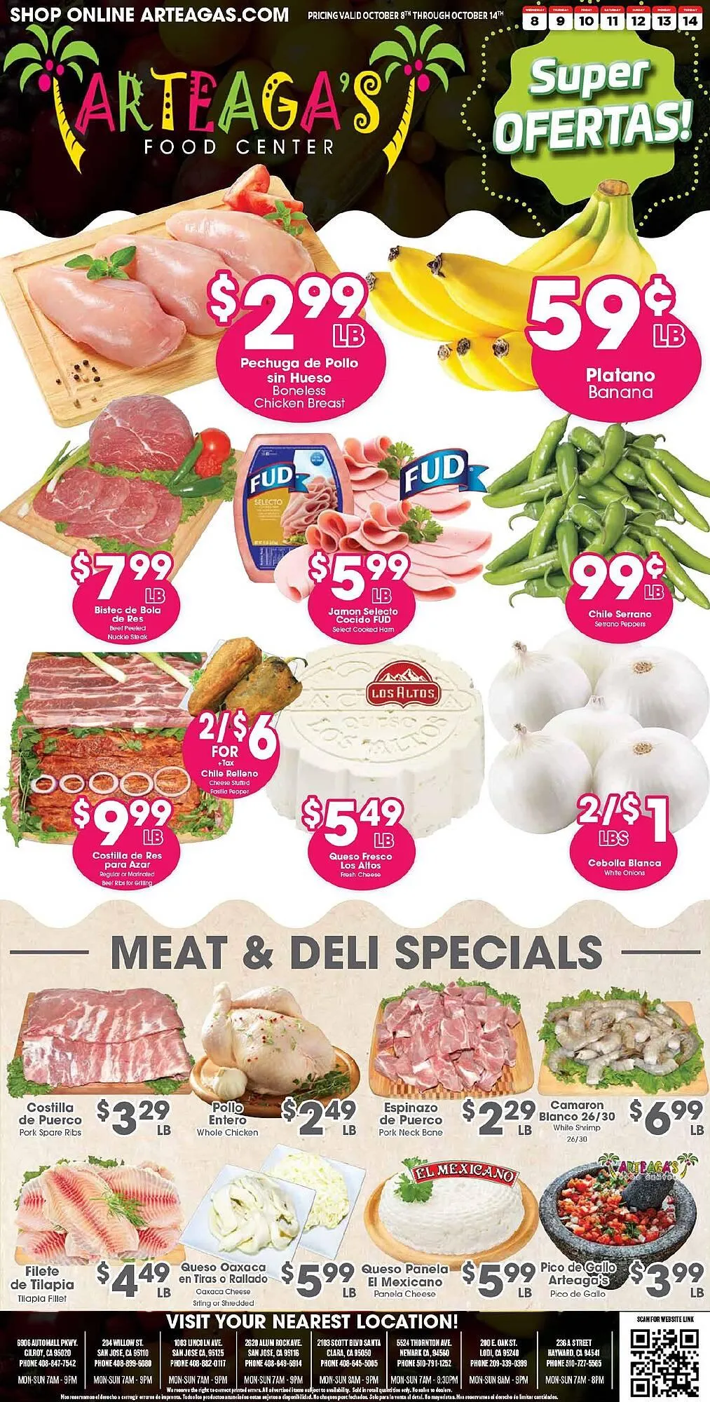 Weekly ad Arteagas Food Center weekly ad from October 8 to October 14 2025 - Page 1