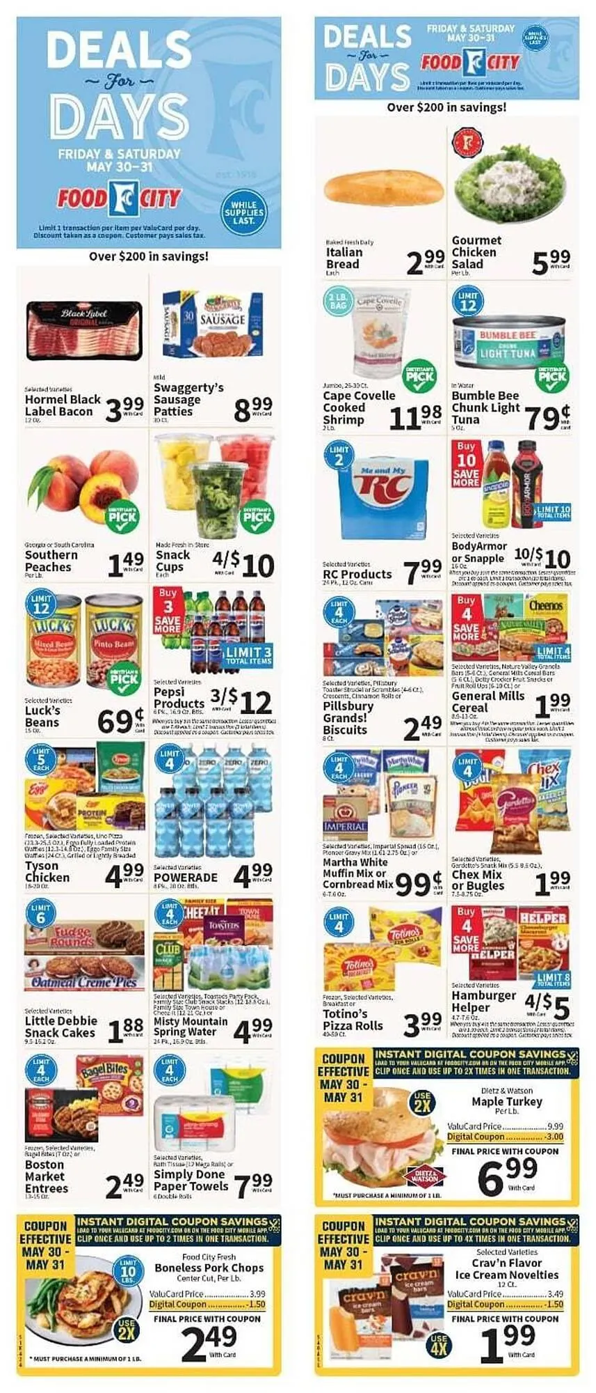 Weekly ad Food City Weekly Ad from May 30 to May 31 2025 - Page 1