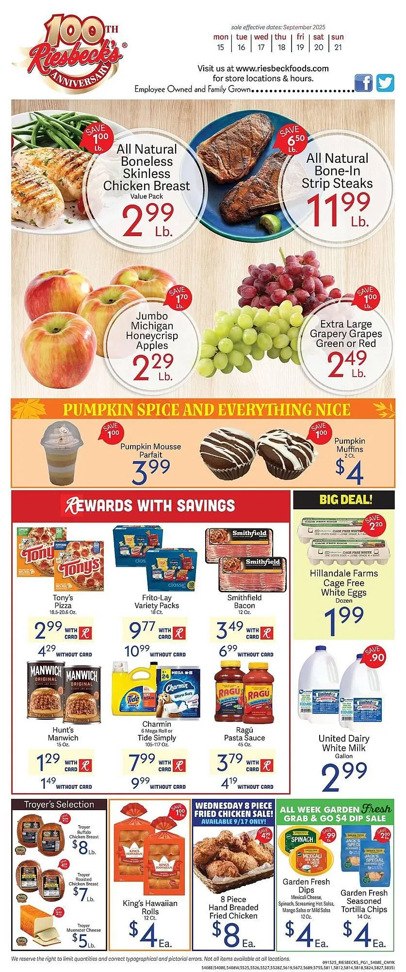 Weekly promotion Riesbeck weekly ad spanning from September 18 to September 20 2025 - Page 2 for Catalogue 365