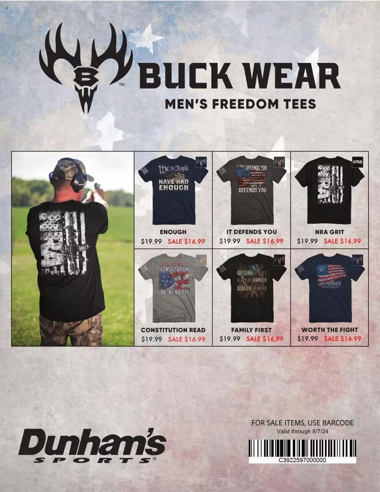 Weekly ad Dunham's Sports - Outdoor Patriotic Apparel Guide from May 23 to August 7 2024 - Page 12