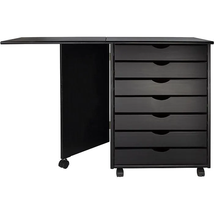 Adeptus Drop Leaf 7-Drawer Lateral File Cabinet,