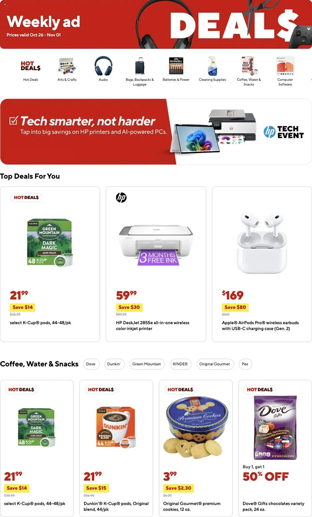 Staples weekly ad - 1