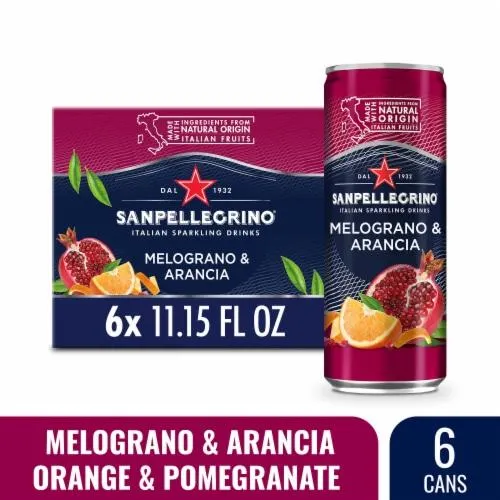 Sanpellegrino Italian Sparkling Drink Pomegranate Orange