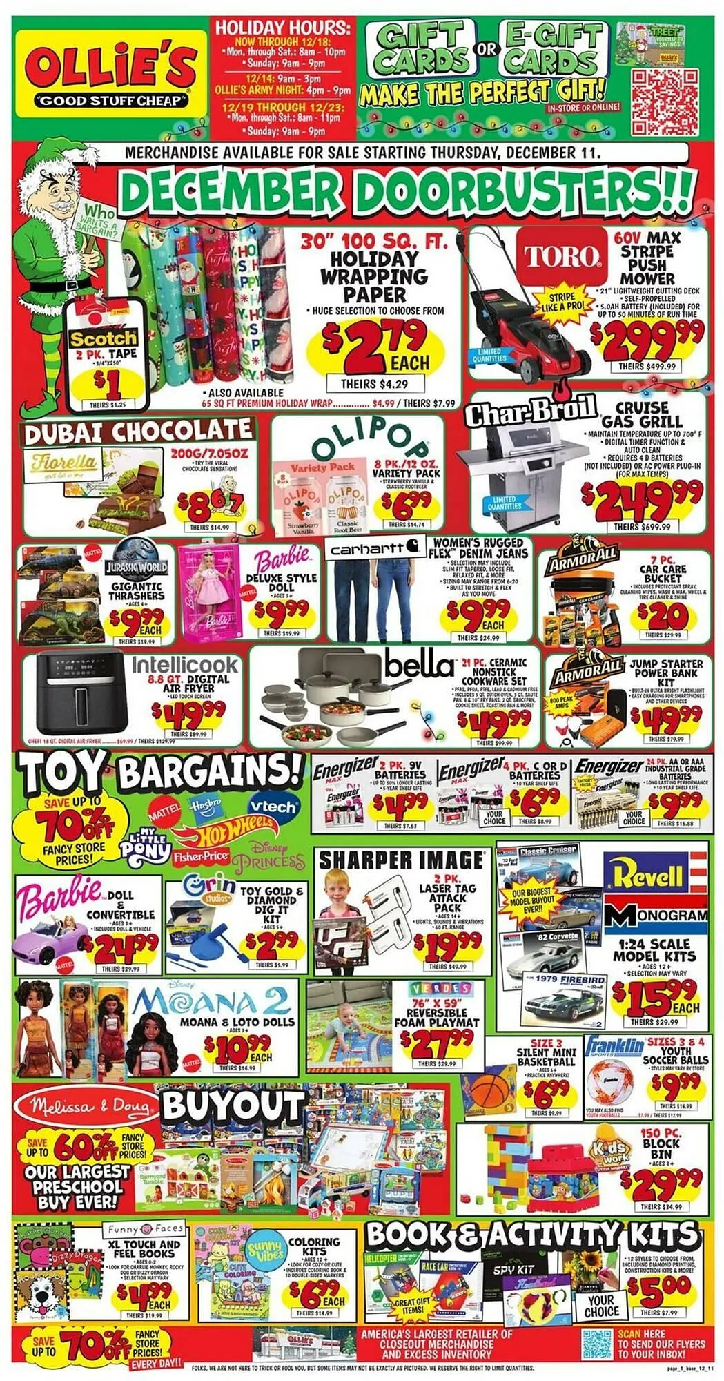 Weekly ad Ollie's weekly ad from December 11 to December 17 2025 - Page 1