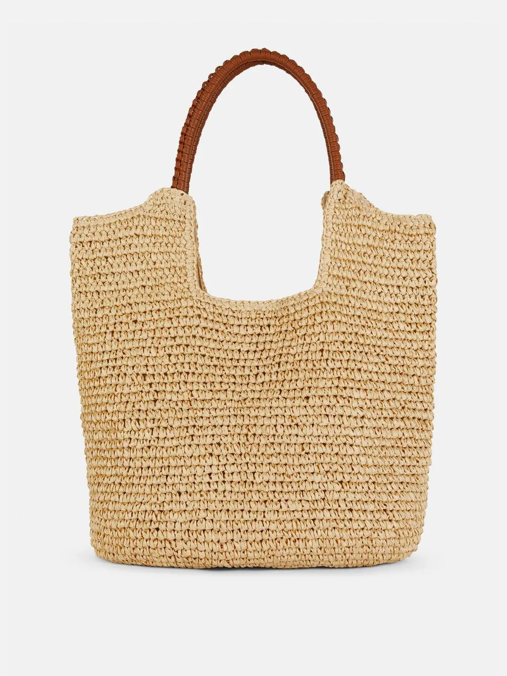 Lässige „Paula Echevarría“ Tragetasche aus Stroh