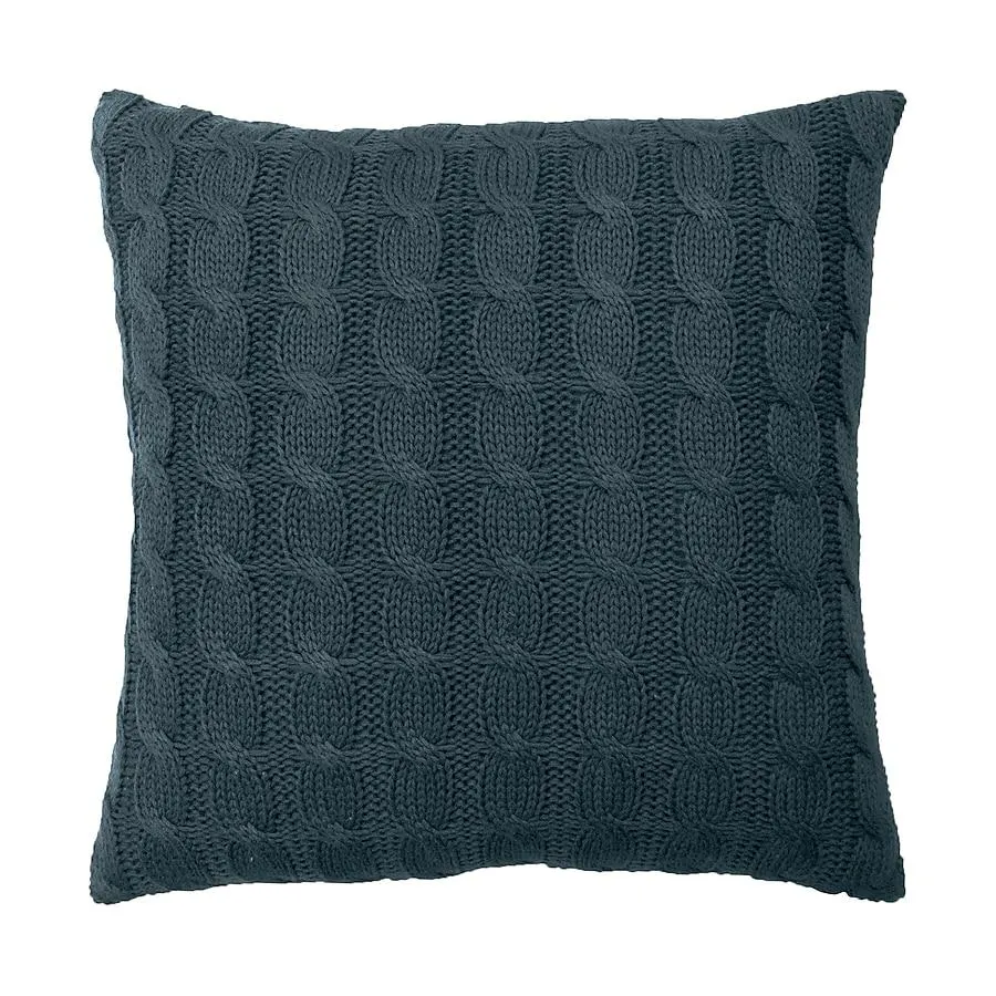 allen + roth 22-in x 22-in Navy Square Indoor Decorative Pillow