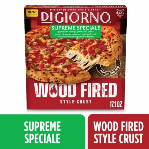 DiGiorno Supreme Special Pizza Wood Fired Style Crust Frozen Supreme Pizza