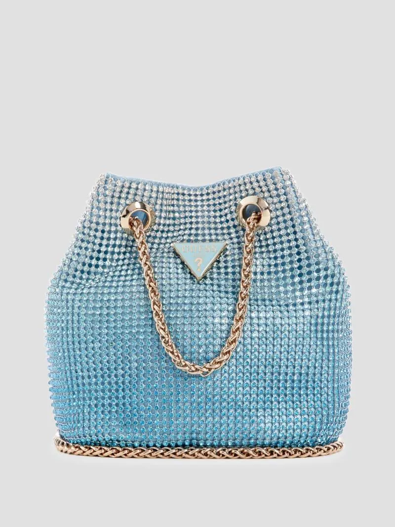 Zalina Ombré Rhinestone Pouch