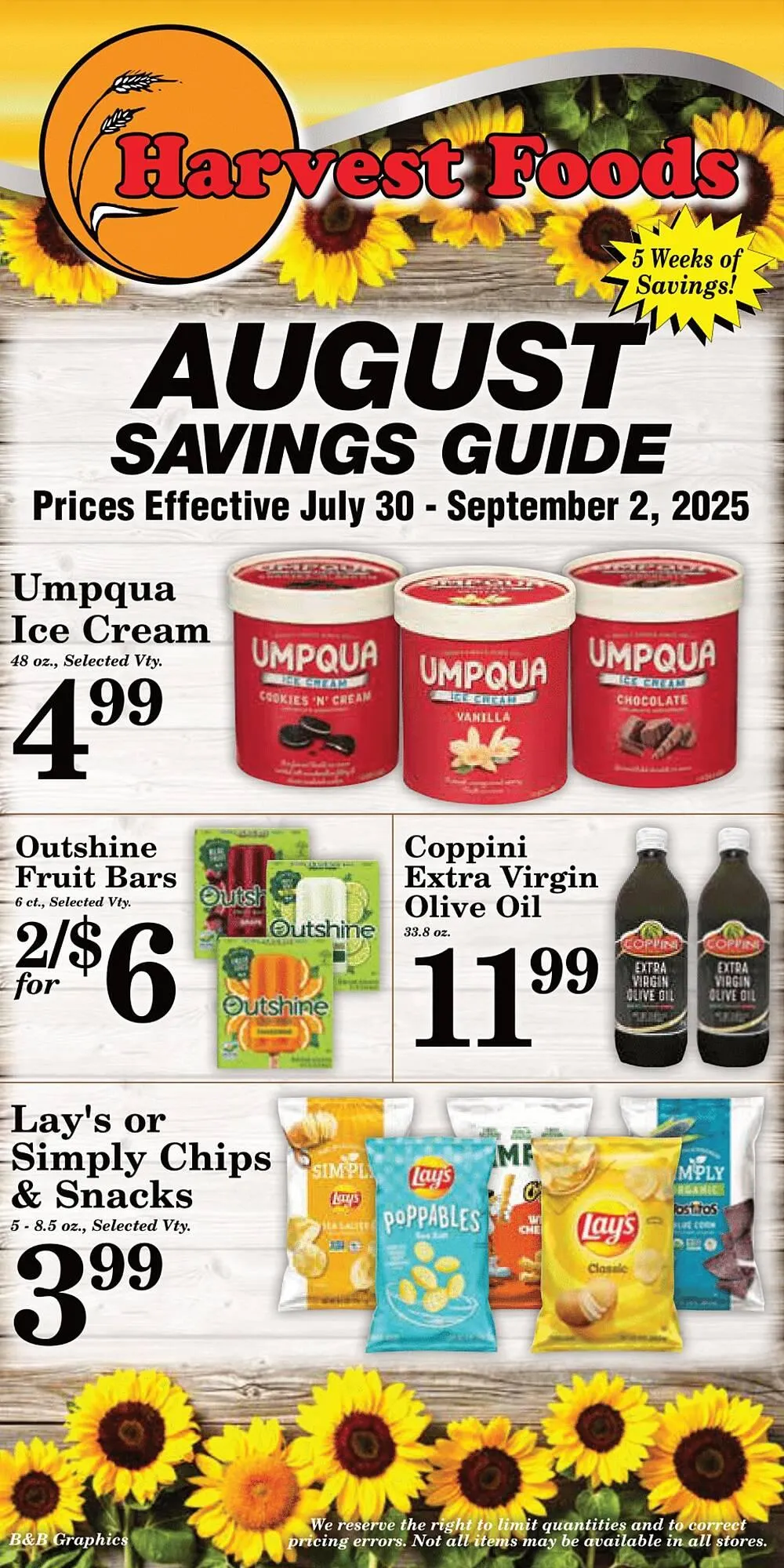 Weekly ad Harvest Foods ad from July 30 to September 2 2025 - Page 35