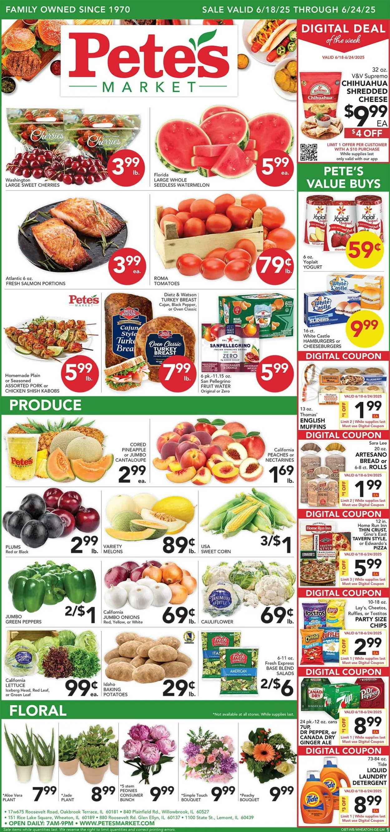 Weekly ad Pete's Fresh Market Current weekly ad from June 18 to June 24 2025 - Page 1