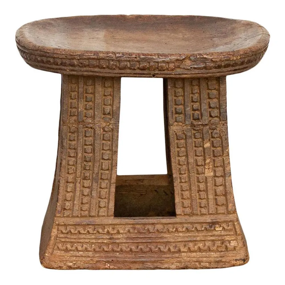 Antique Carved Primitive African Stool