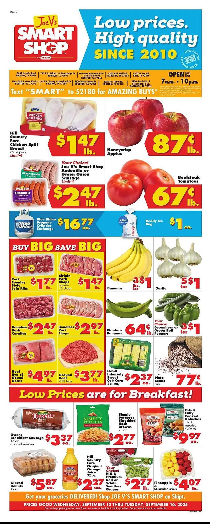 Weekly ad Joe V's Smart Shop weekly ad from September 10 to September 16 2025 - Page 1