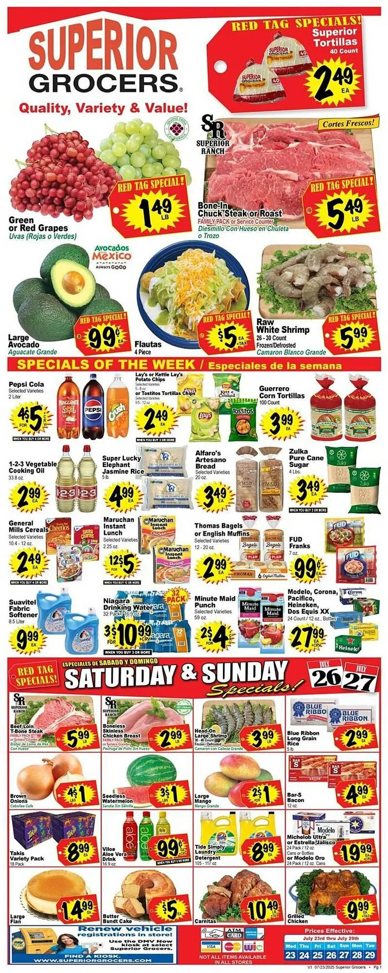 Superior Grocers Weekly Ad - 1