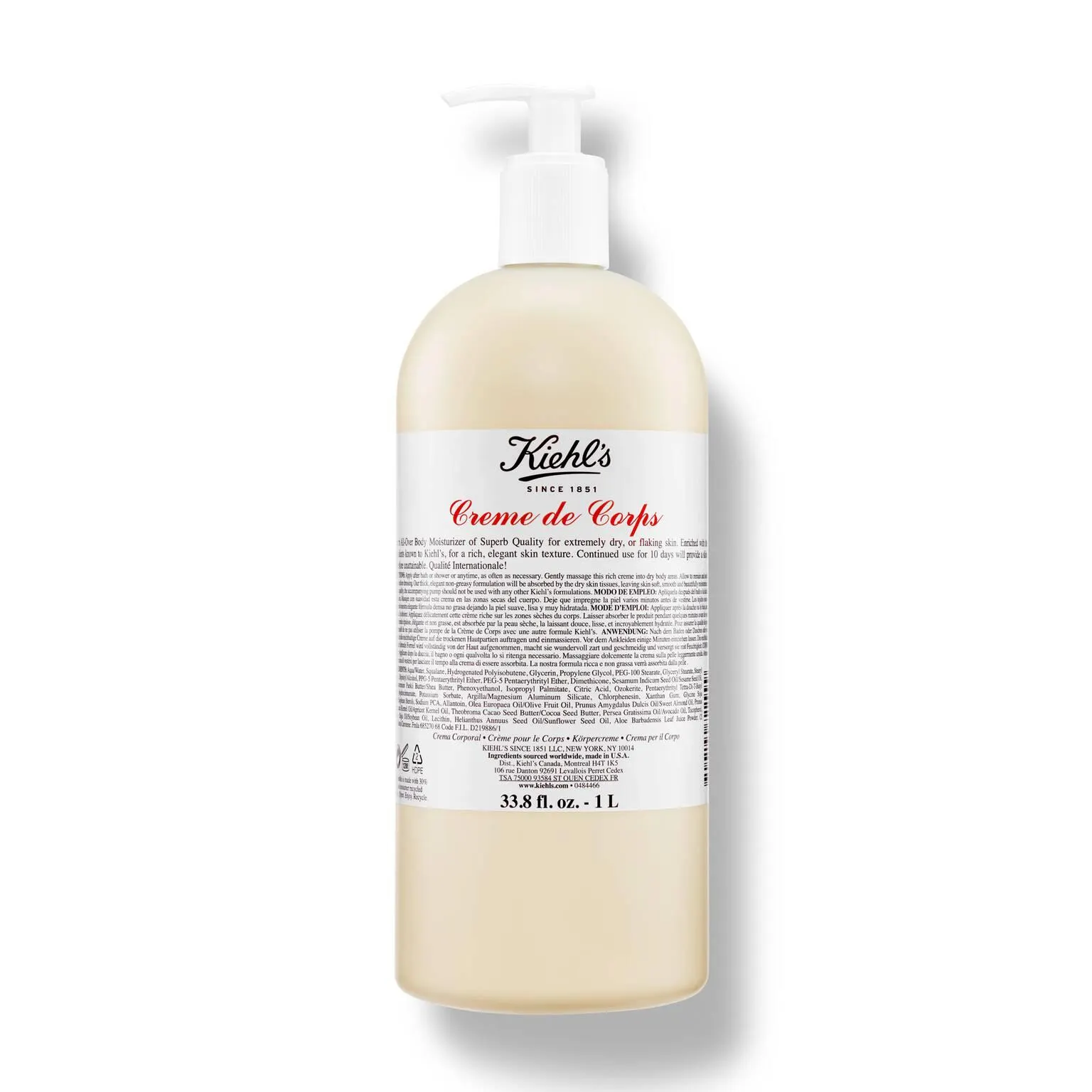 Creme de Corps Refillable Body Lotion with Cocoa Butter