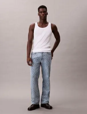 Allover Logo 90s Straight Jeans