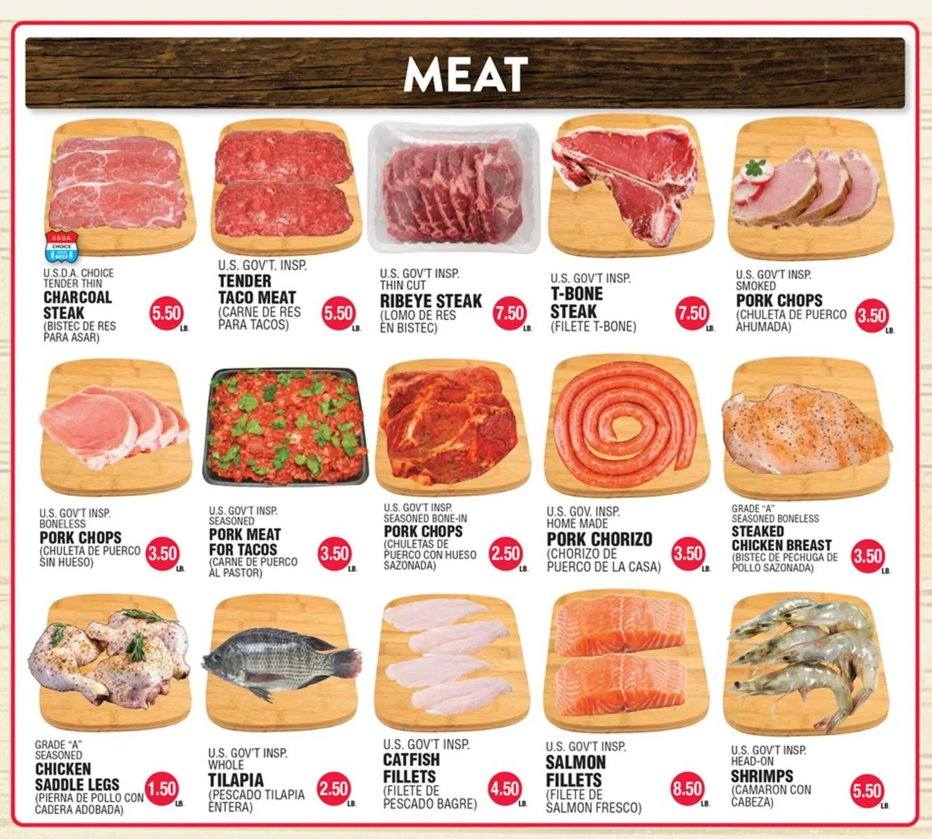 Catálogo de Carnicerias Jimenez Weekly Ad 28 de abril al 3 de mayo 2025 - Página 1