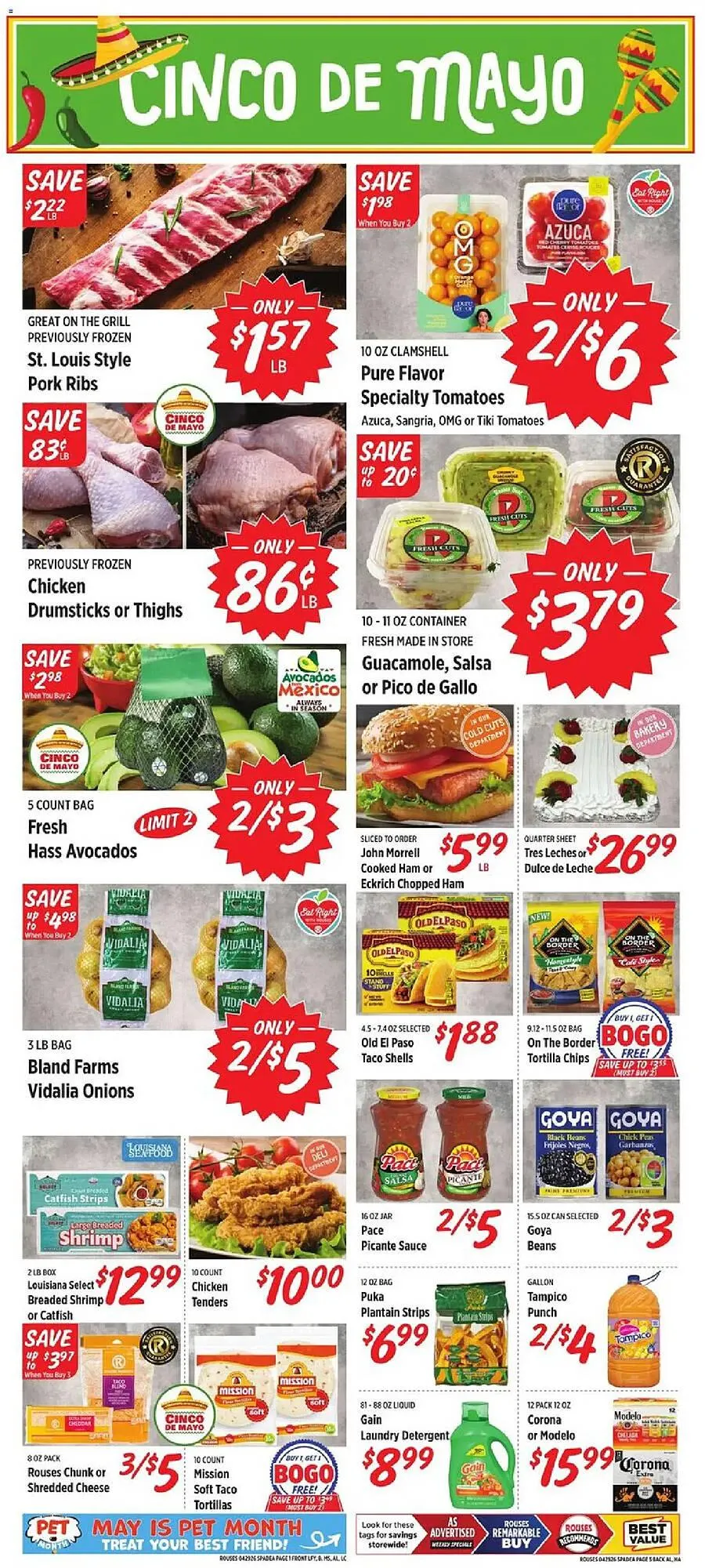 Weekly promotion Rouses weekly ad spanning from April 29 to May 6 2026 - Page 2 for Catalogue 365