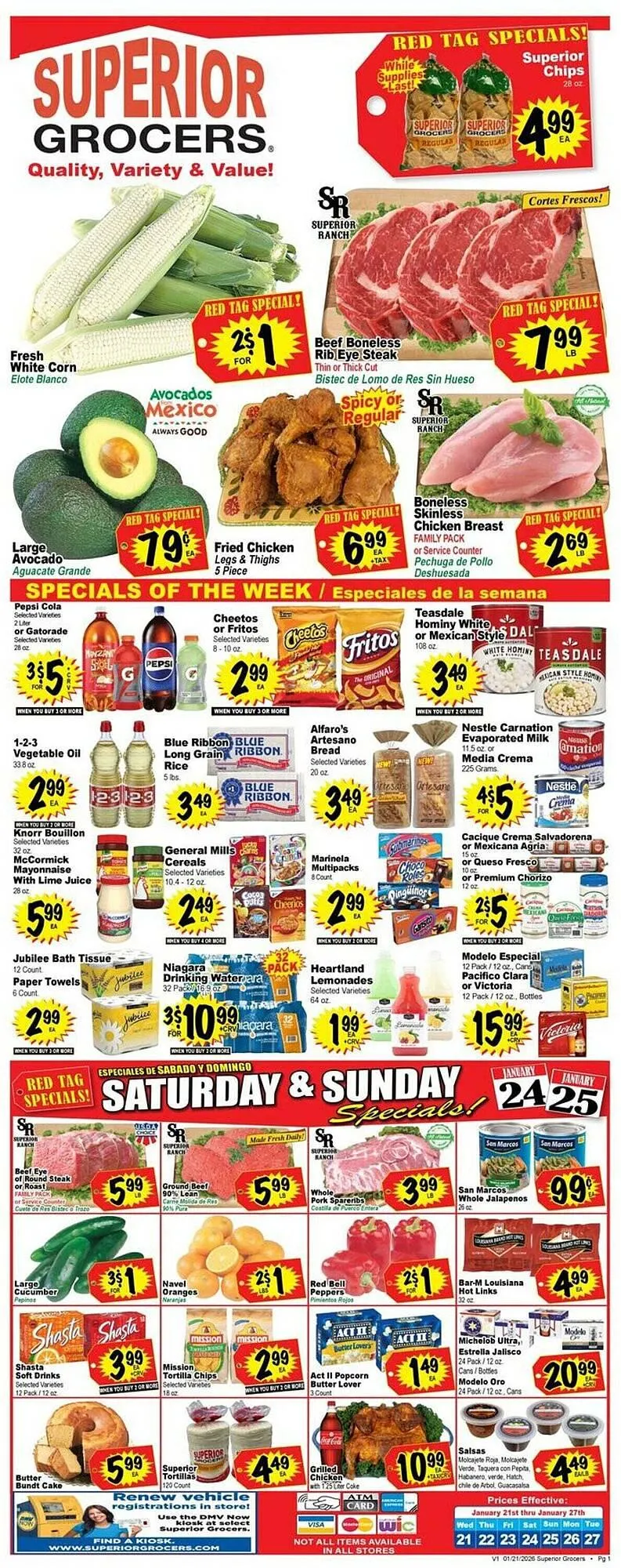 Superior Grocers weekly ad - 1