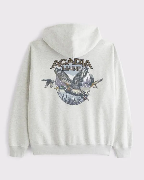 Acadia Graphic Popover Hoodie