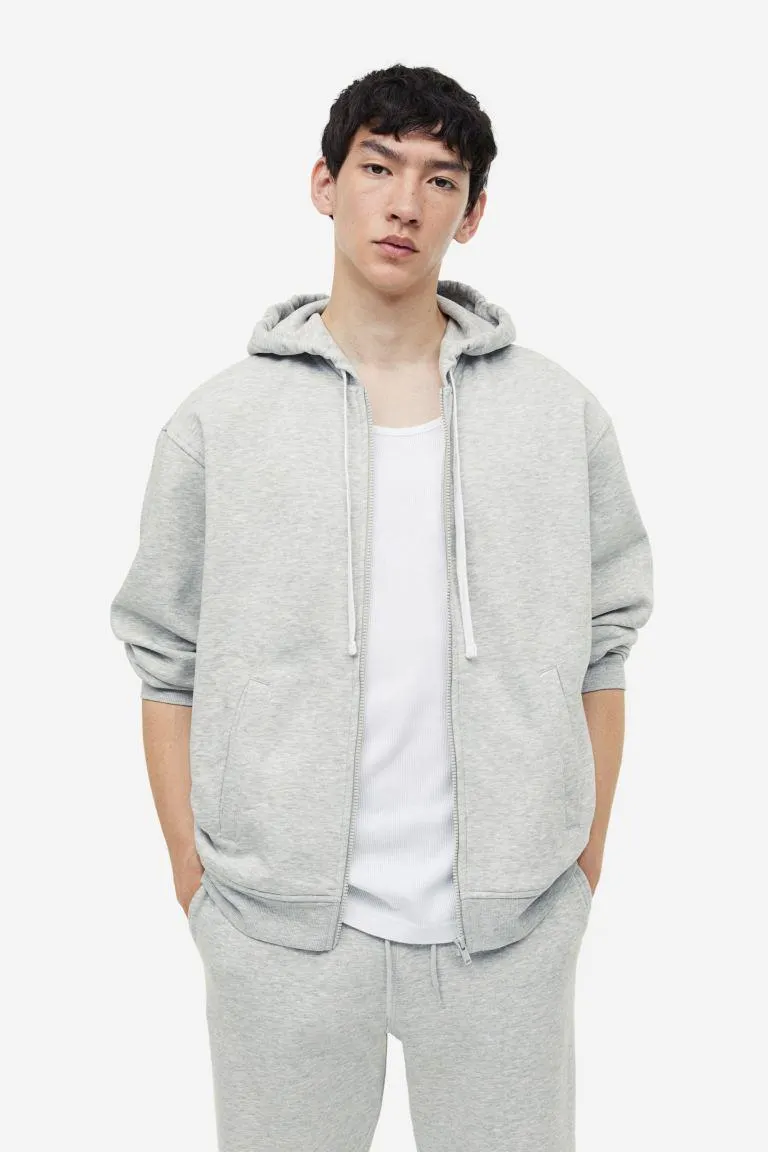 Relaxed Fit Zip-through hoodie