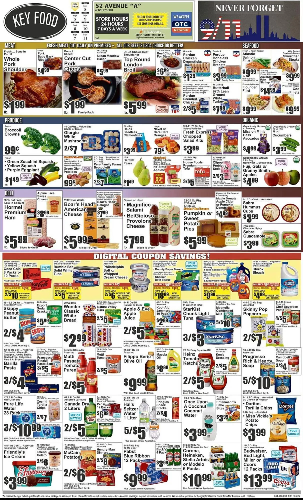 Weekly ad Key Food circular from September 5 to September 11 2025 - Page 1