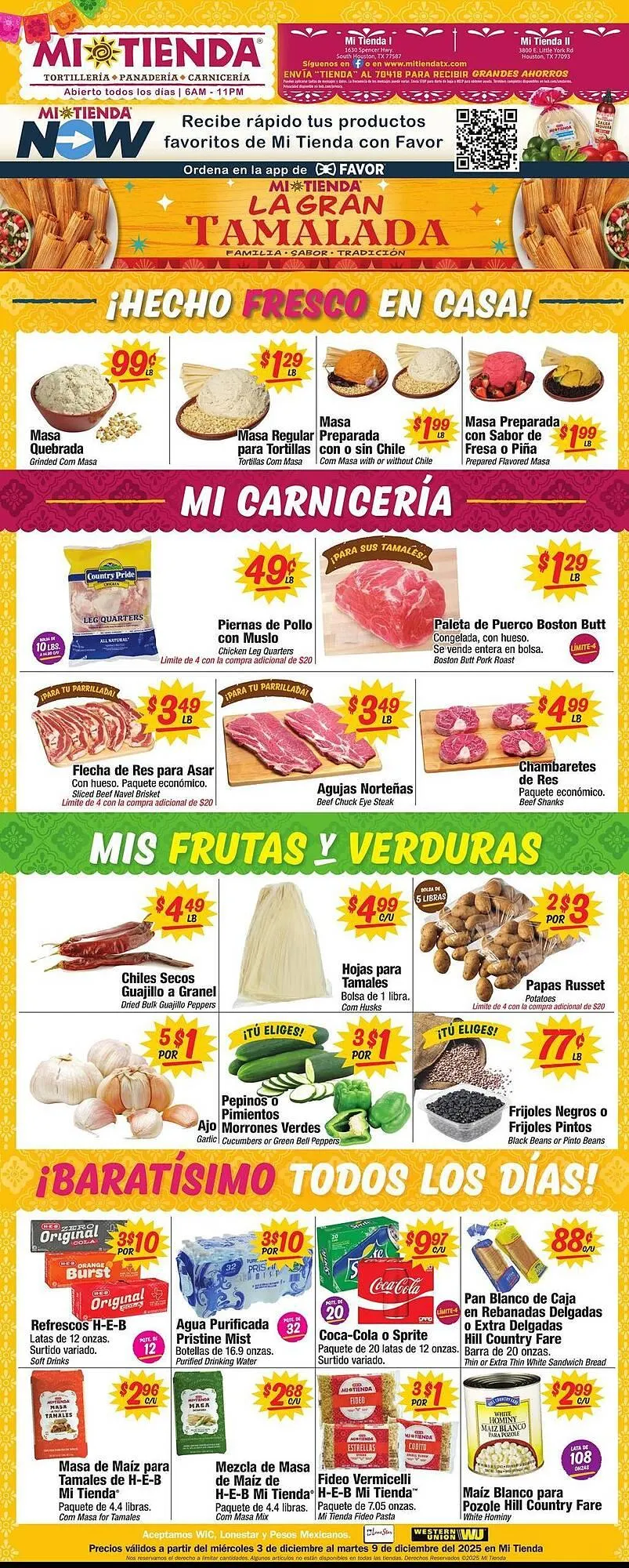 Weekly ad Mi Tienda weekly ad from December 3 to December 9 2025 - Page 1