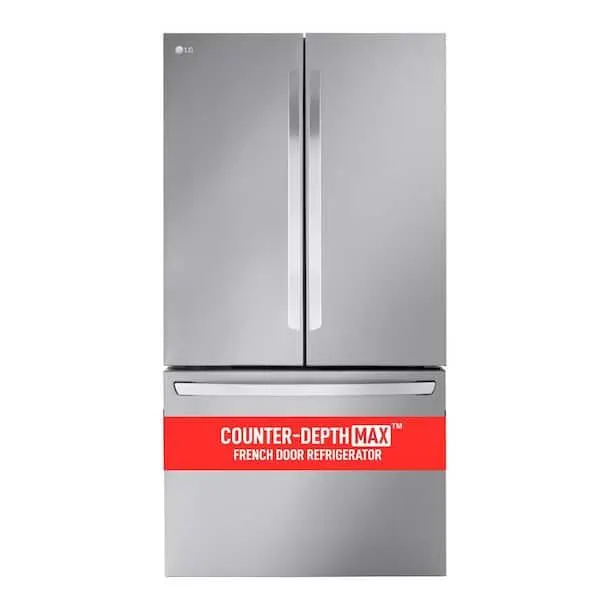 27 cu. ft. Smart Counter-Depth MAX French Door Refrigerator with Internal Water Dispenser in PrintProof Stainless Steel