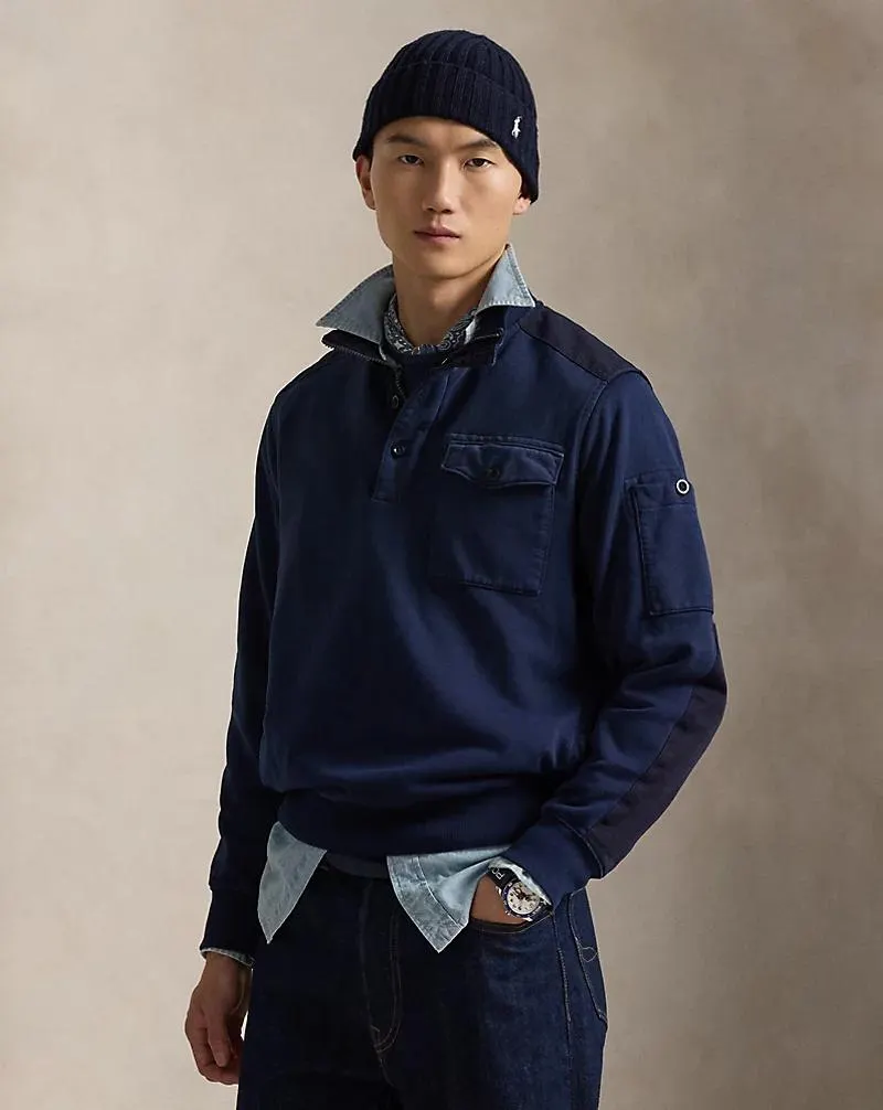 Loopback Fleece Utility Sweatshirt